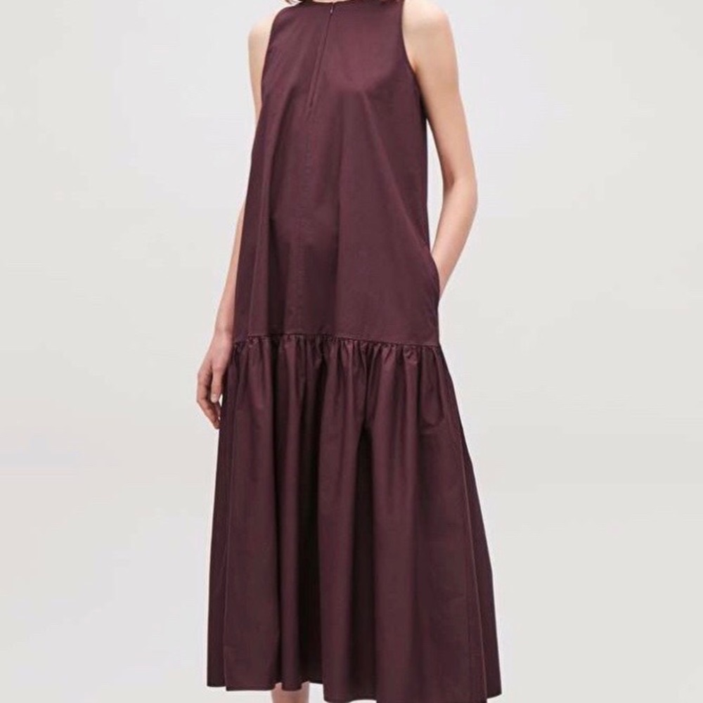 COS maxi dress, with zipper detail at front and pockets
